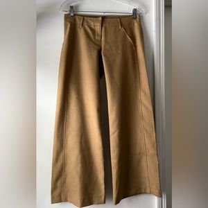 Wide leg brown pants